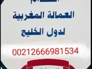 مكتب إرسال العمالة المهنية المغربية الى دول الخليج