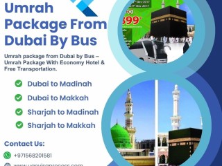 UMRAH PACKAGE FROM DUBAI BY BUS | +971568201581