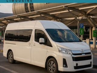 Rent Toyota Hiace with driver tailored for families from Aphrodite Hotel straight to the airport.